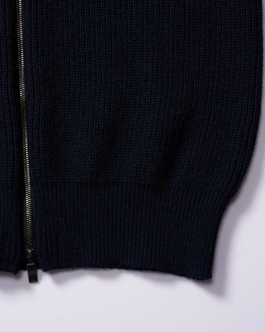 lomond×powder zip-up knit