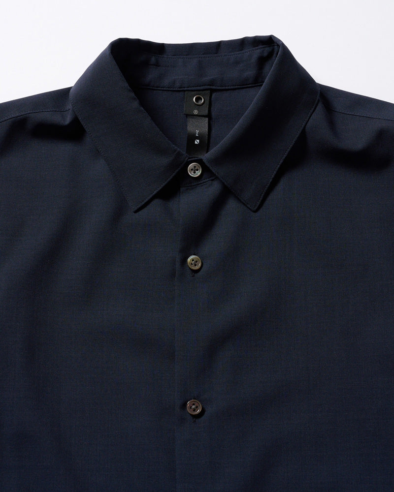 airy wool voile shirt