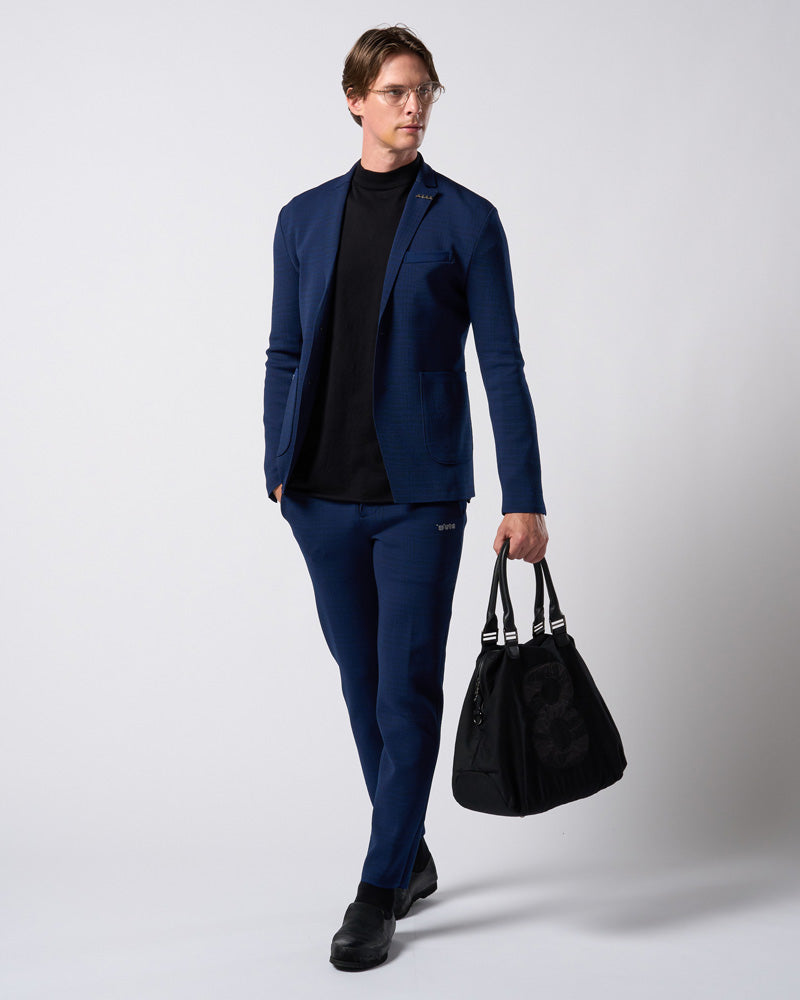 【muta × wjk】function knit easy slacks(jacquard check)