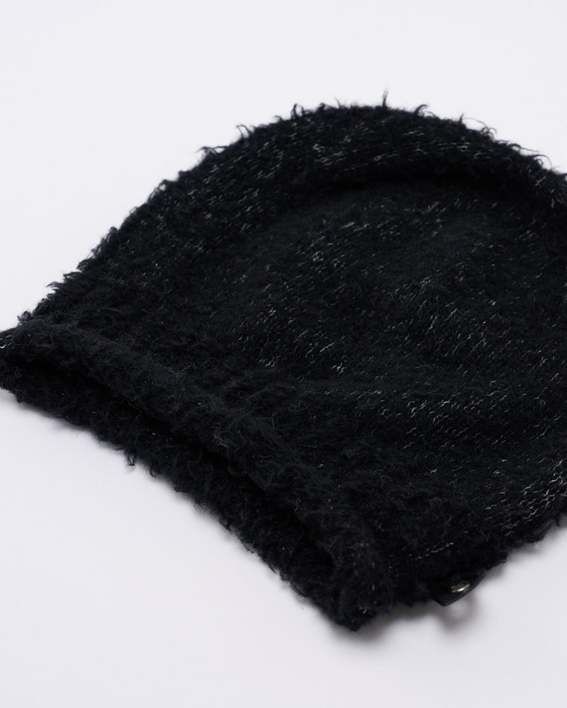 fancy yarn roll beanie