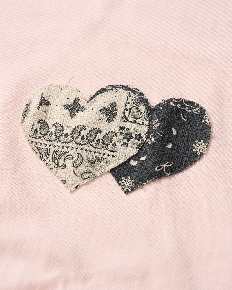 bandana panel heart T