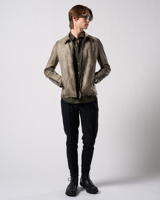comfort pin-tuck slim slacks