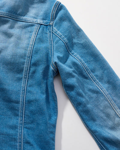 denim jersey zip blouson