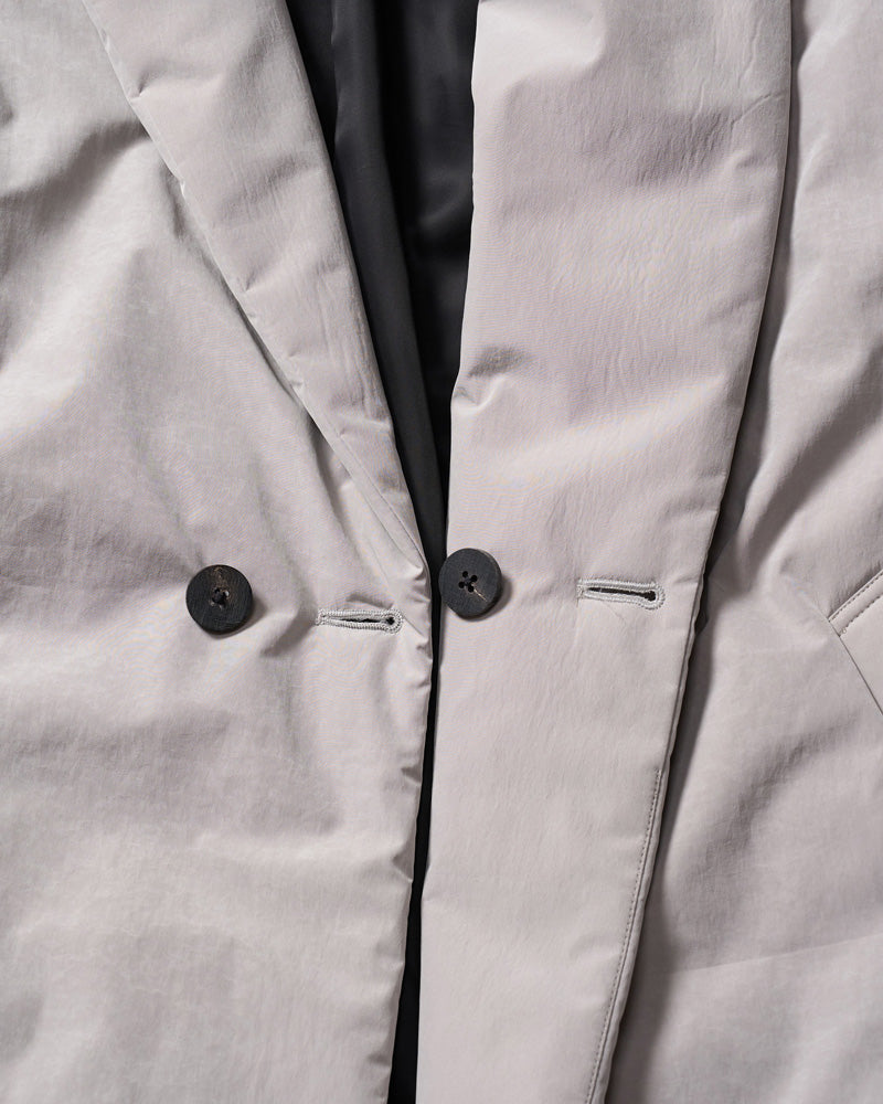 double breasted solid coat