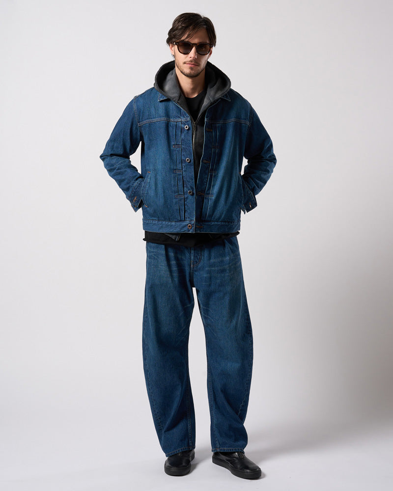 fade zip-up hoodie