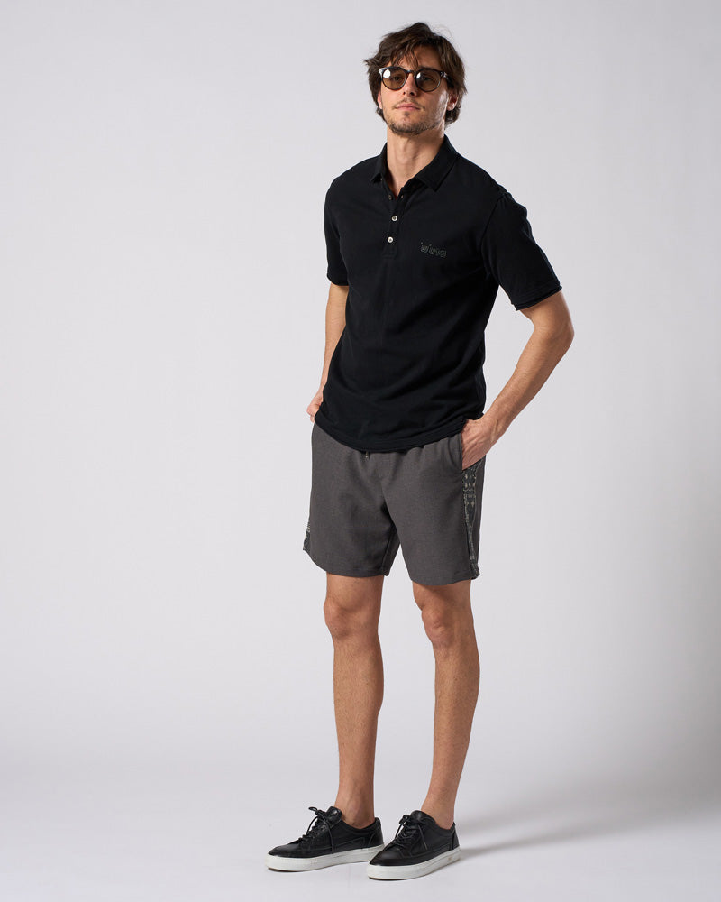 bandana print panel shorts