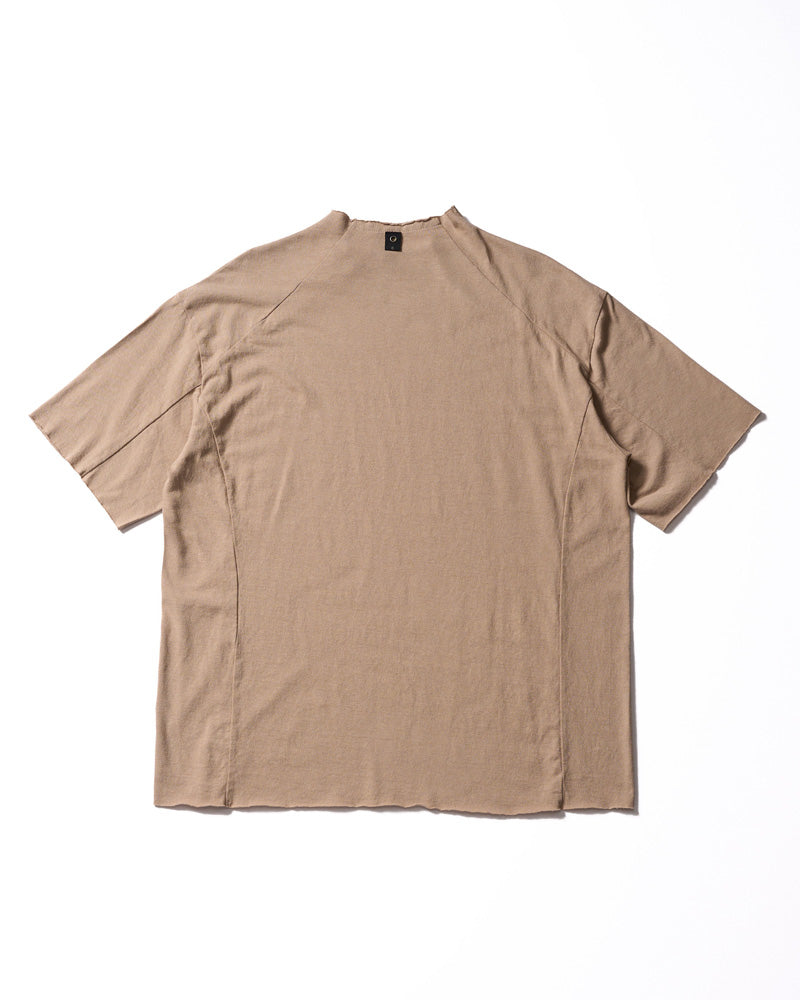 cut-off semi mock neck S/S