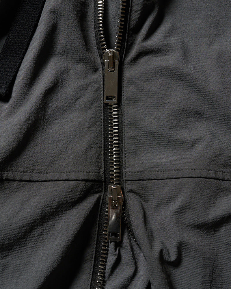 textured nylon short witch blouson