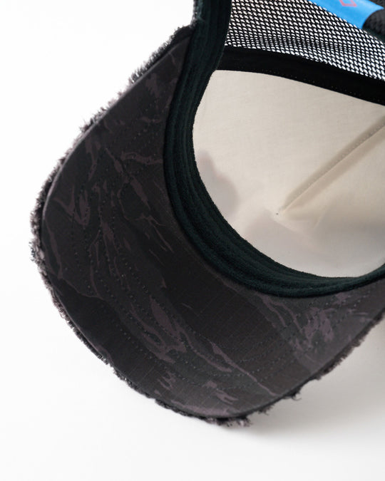 【Maison Honoré Paris × wjk】2-heart patch cut-off mesh cap