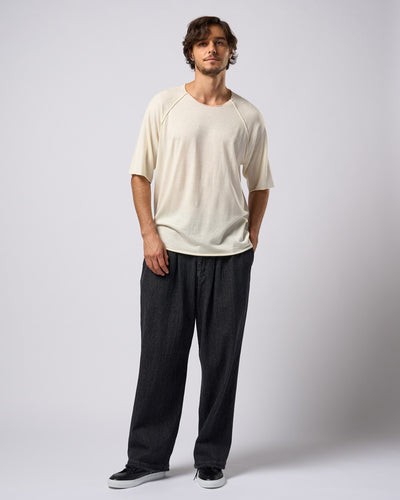 2-tuck wide trousers