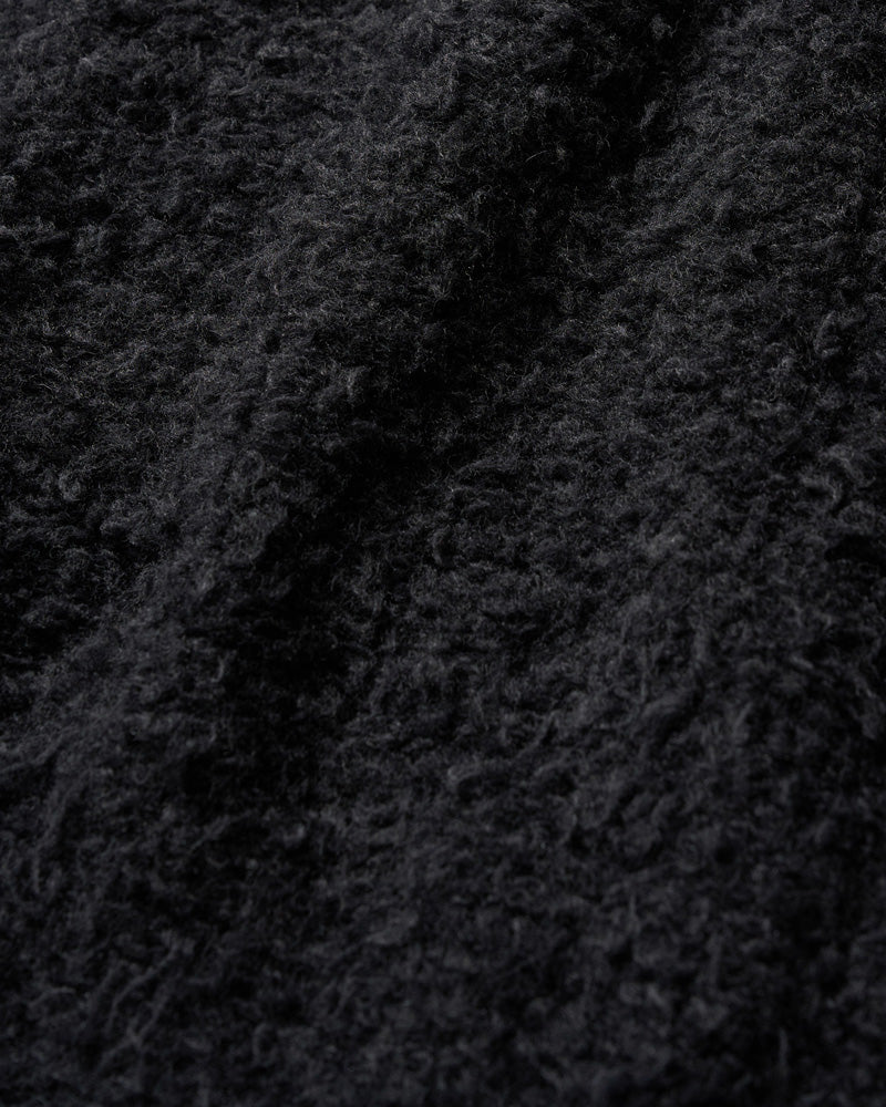 fancy yarn crew-neck knit