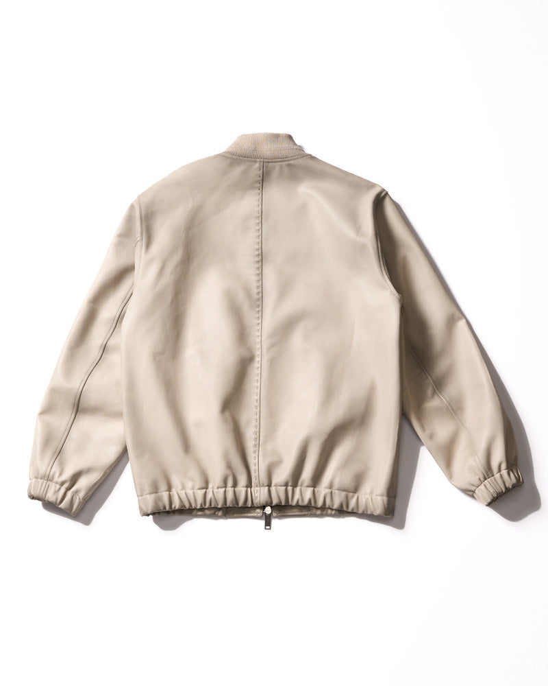 lamb leather bomber jacket