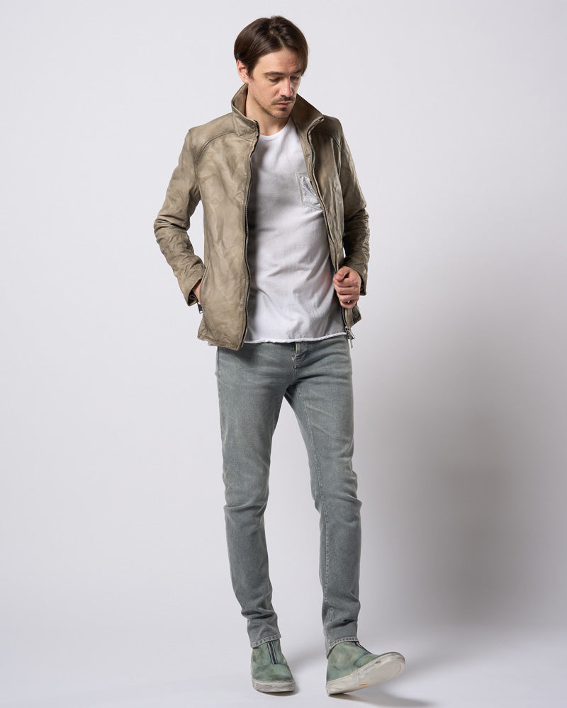 spray dye leather pocket-T