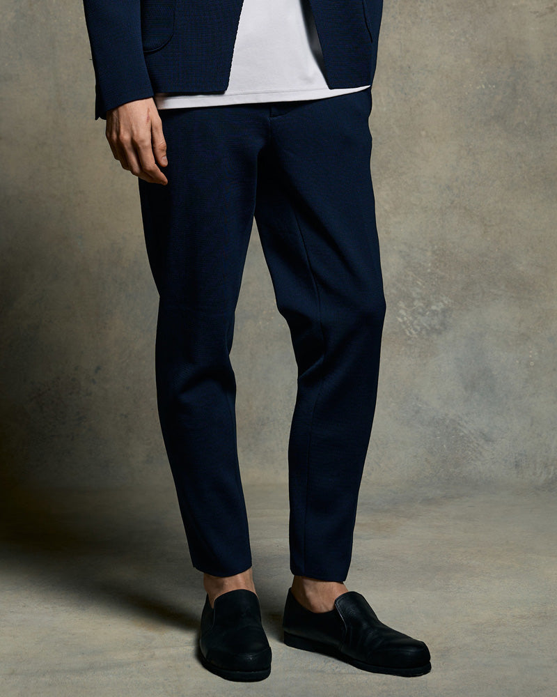 function knit easy slacks (jacquard check)
