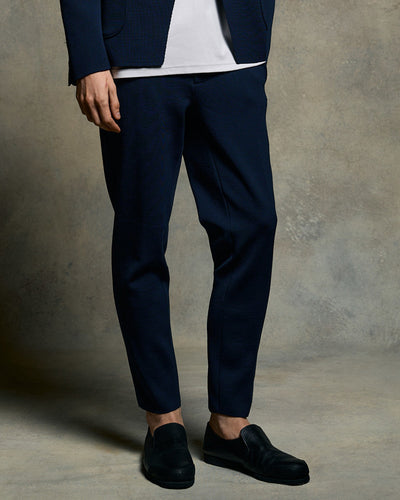 function knit easy slacks (jacquard check)