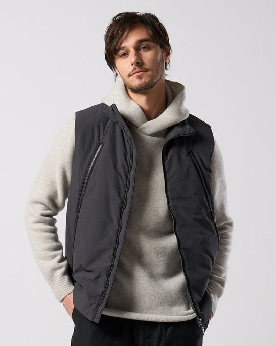 solid zip vest