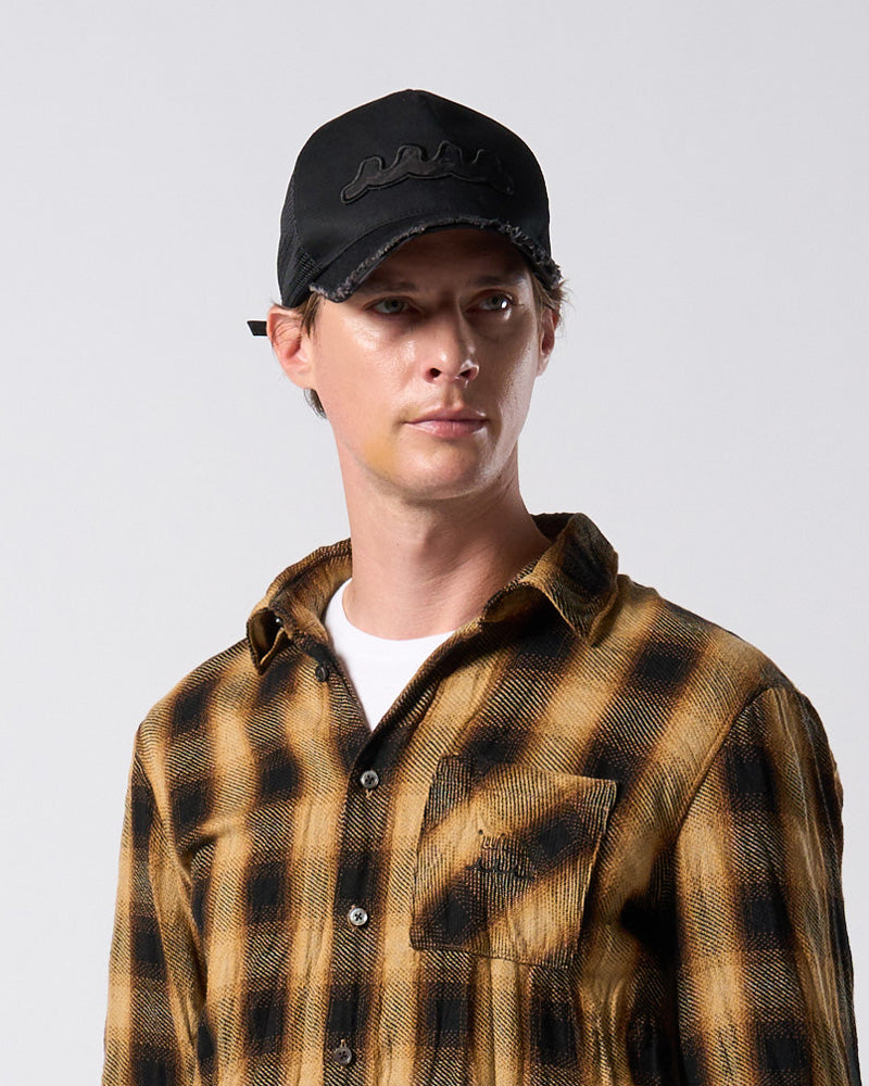 【muta × wjk】wave cut-off mesh cap