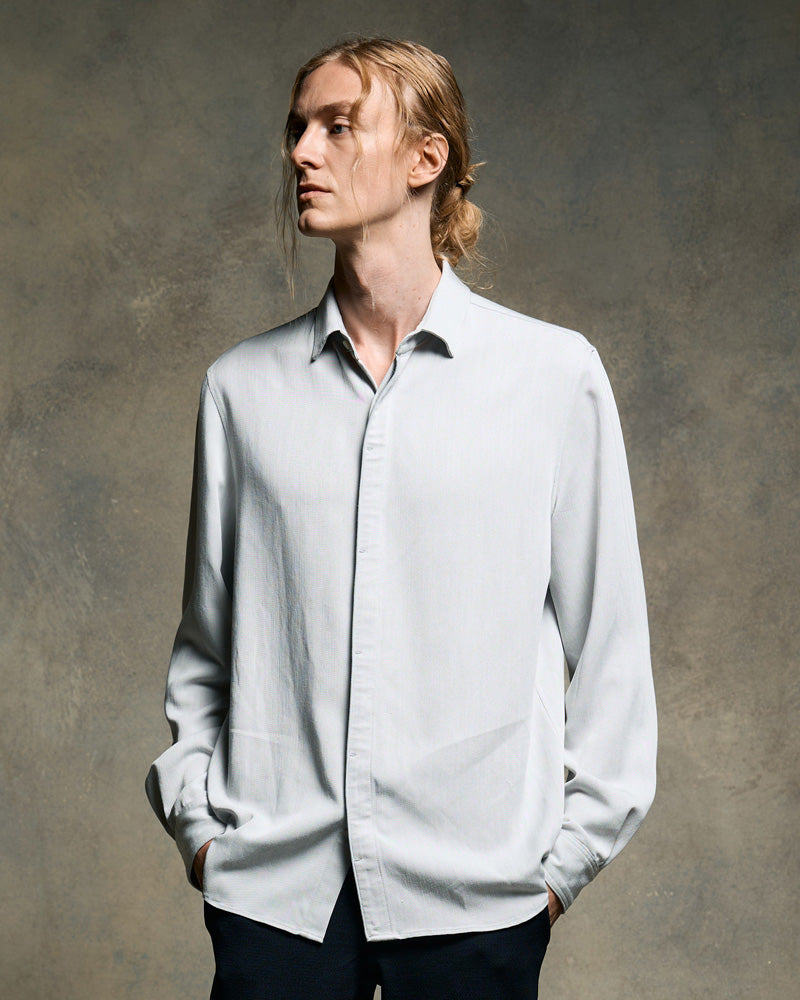 fly front shirt