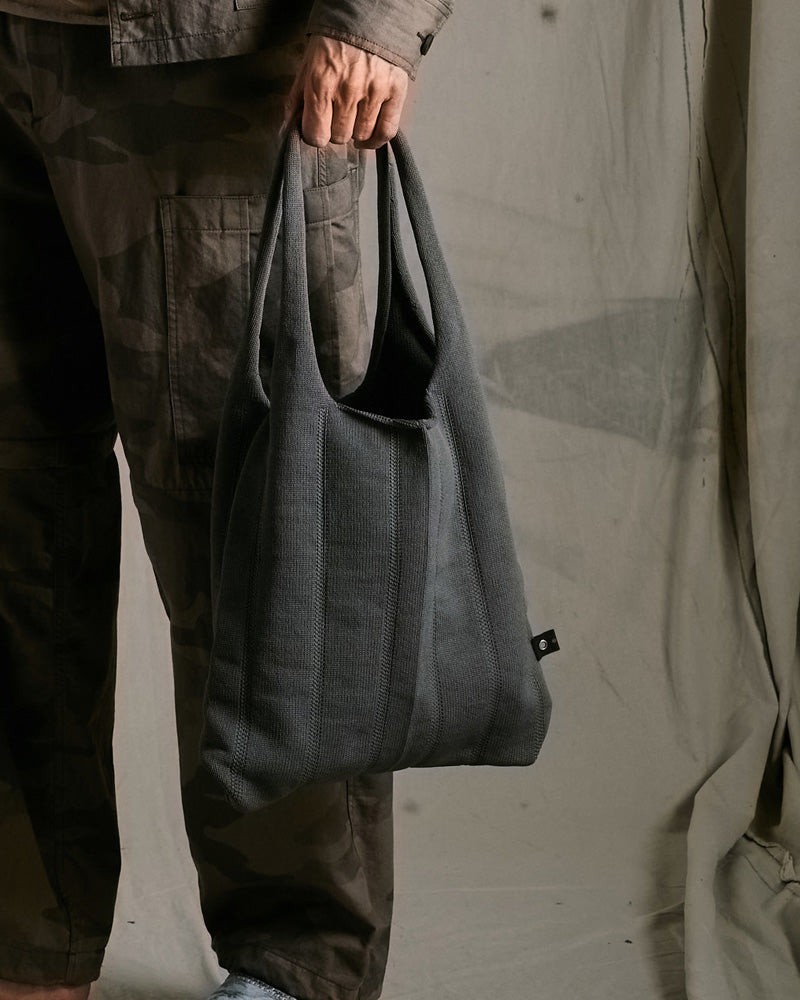 stripe knit bag