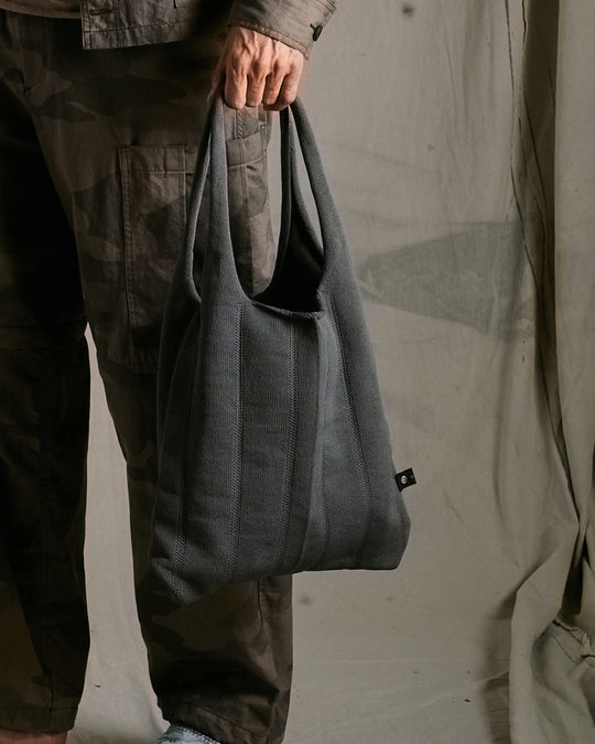 stripe knit bag