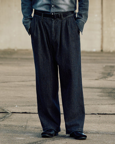 2-tuck wide trousers