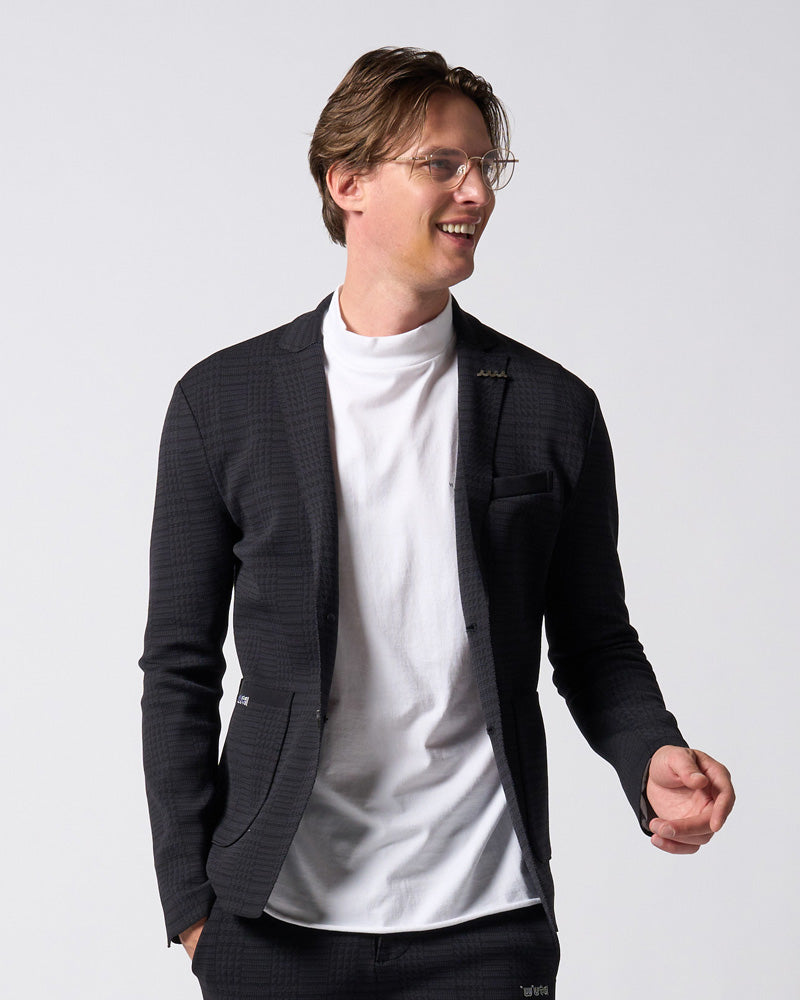【muta × wjk】function knit jacket (jacquard check)