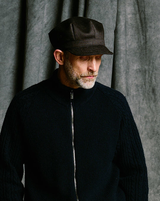 venetian stripe engineer cap