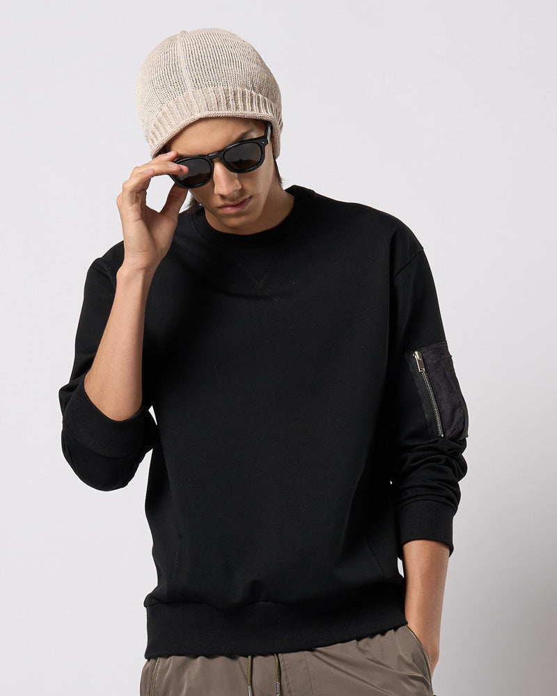 utility pocket sweatshirt