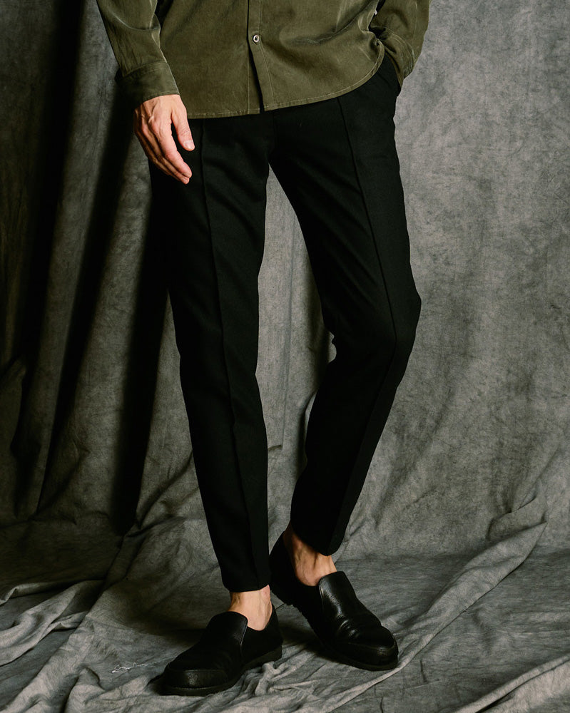comfort pin-tuck slim slacks