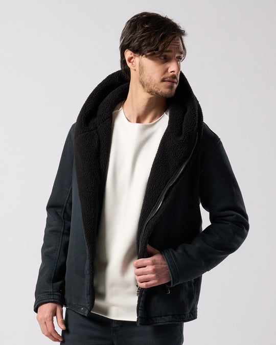 ゆっきー様　極美品　  Jeans 黒 中綿　ジャケット denim jersey hooded riders – wjk online store