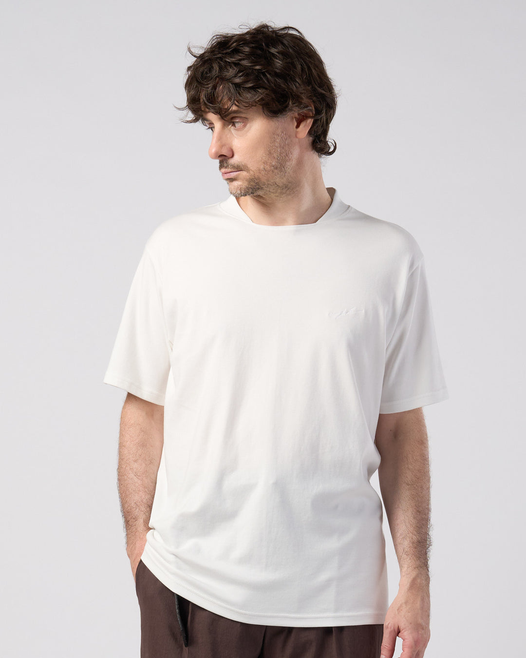 luxury cotton high back neck S/S