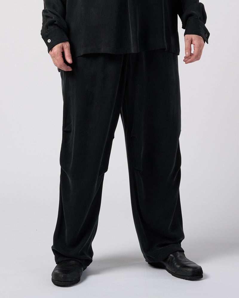 cupro vintage knee tuck easy pants