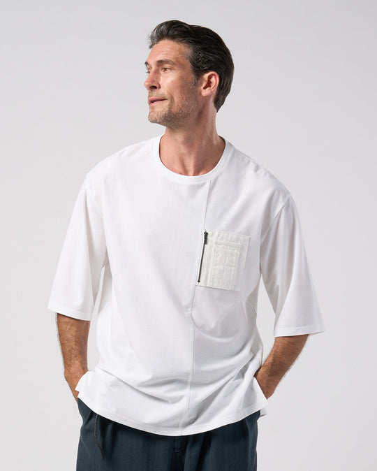 contrast pocket pull-over