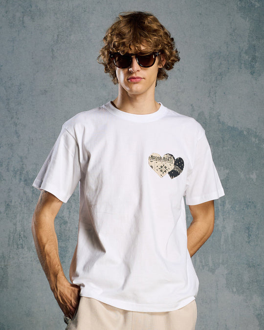 bandana panel heart T