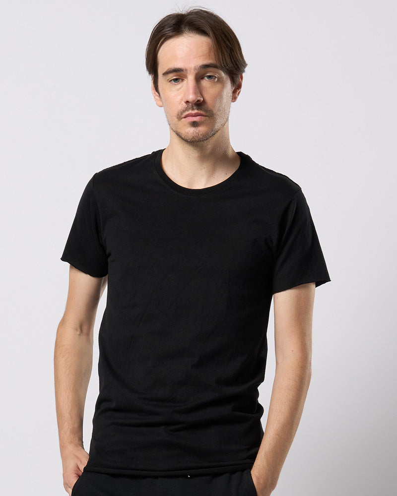 cut-off crew-neck S/S