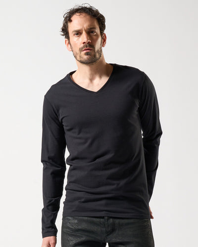 basic V-neck L/S