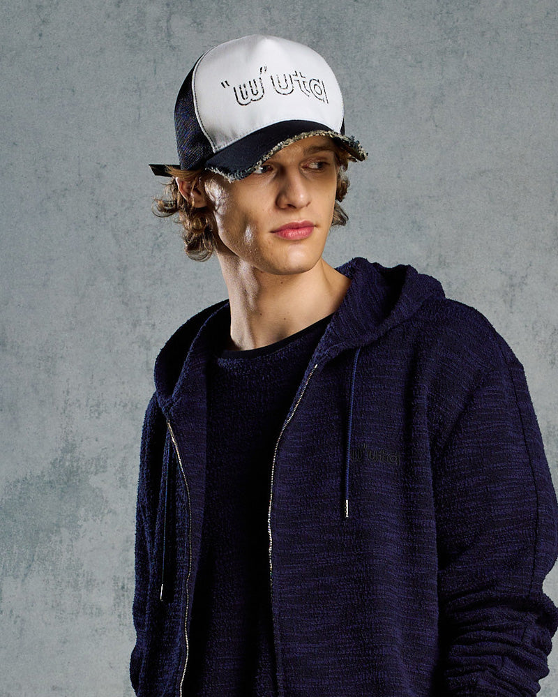 【muta × wjk】"w"uta cut-off mesh cap