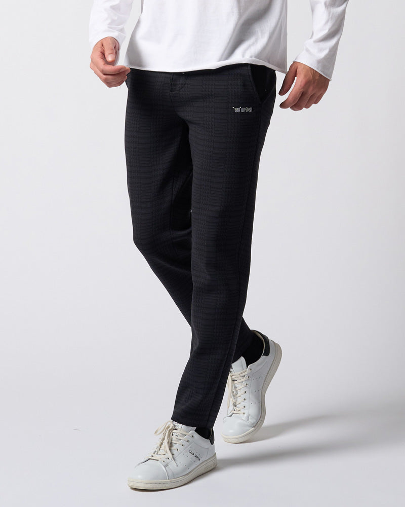 【muta × wjk】function knit easy slacks(jacquard check)