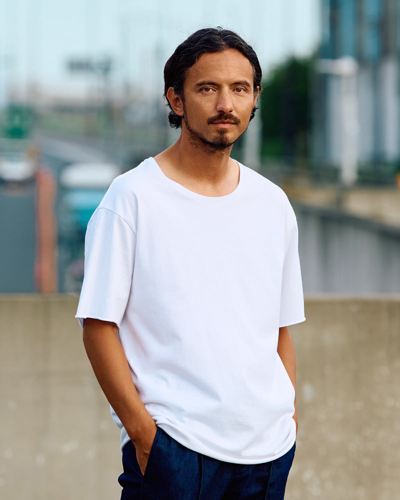 K-SKUAT Open-knit jumper with distressed effect｜ベージュ