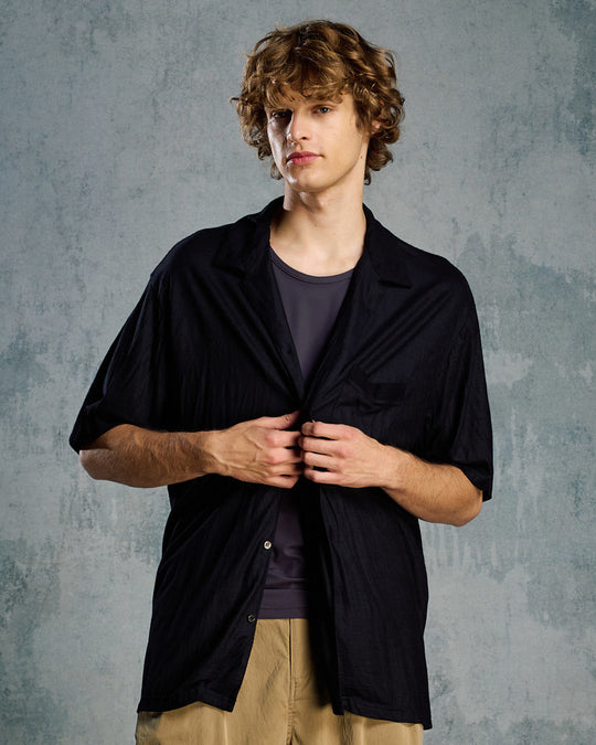 ex.comfy wool open collar shirt – wjk online store