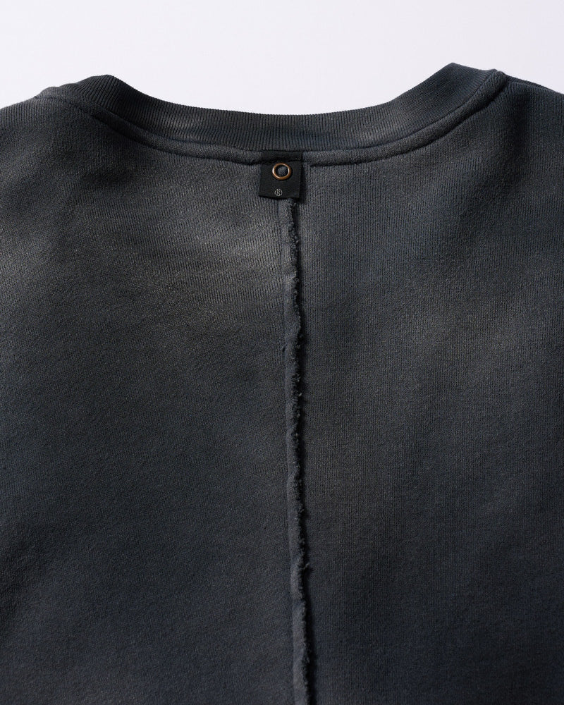 fade cut-off sweatshirt