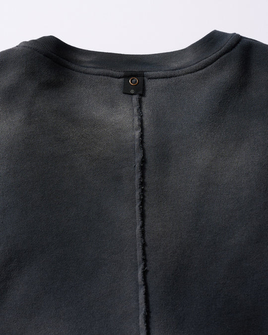 fade cut-off sweatshirt