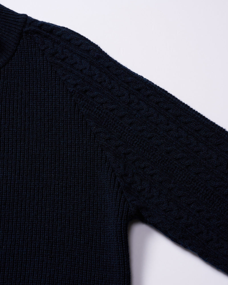 lomond×powder zip-up knit