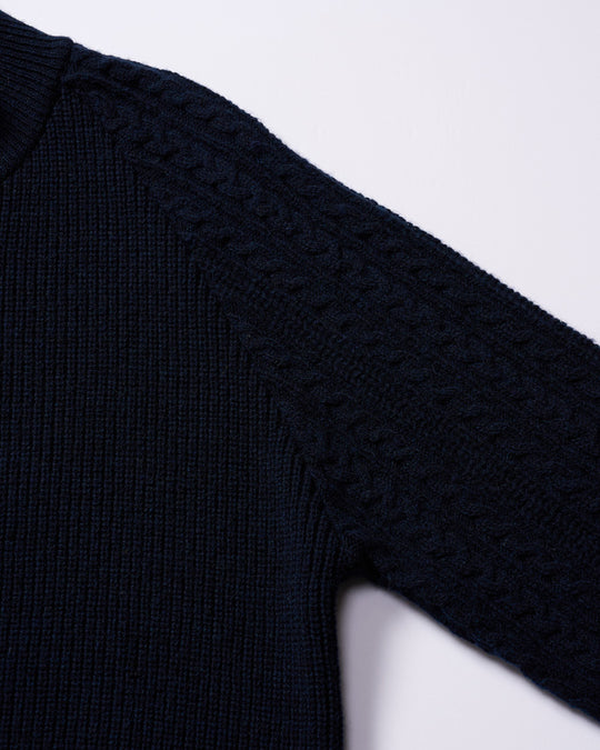 lomond×powder zip-up knit