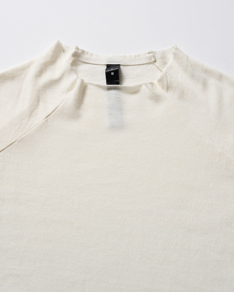 cut-off semi mock neck S/S