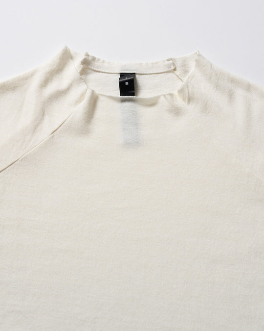 cut-off semi mock neck S/S