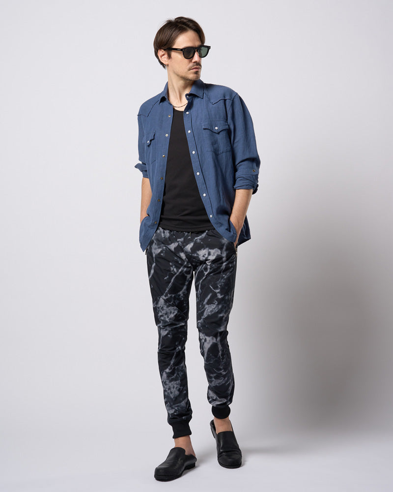 tuck rib pants