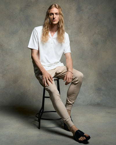 basic rib sweat pants