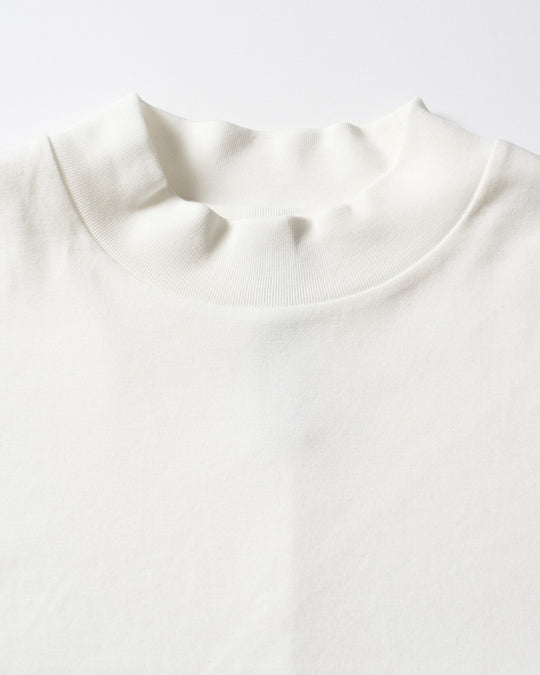 luxury cotton mock neck S/S