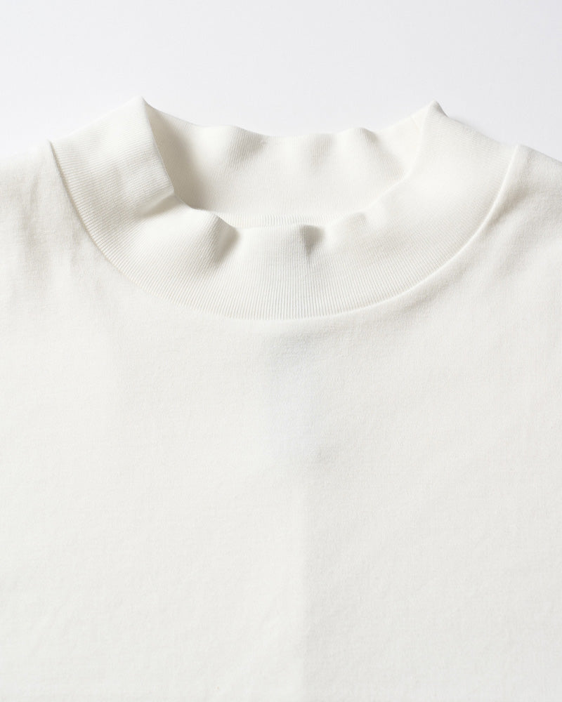 luxury cotton mock neck S/S